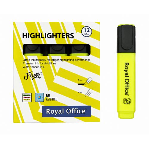 EVIDENZIATORI ROYAL OFFICE GIALLO